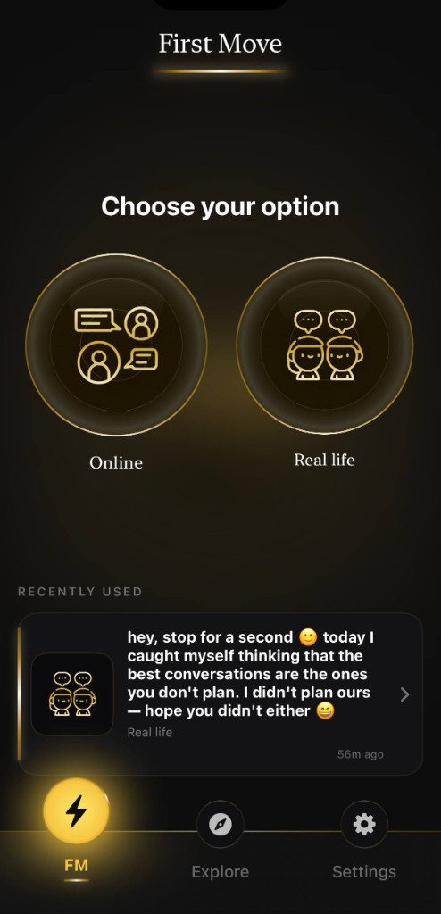 First Move app screenshot